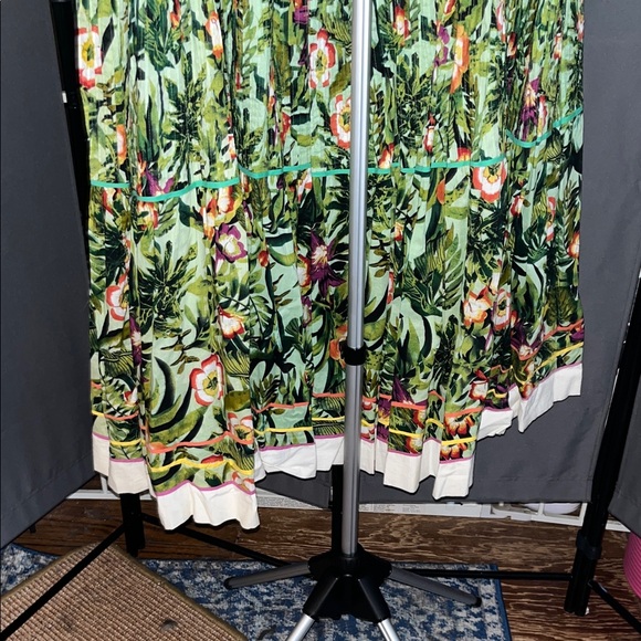 Coldwater Creek Tropical Print A-Line Skirt - Picture 7 of 11